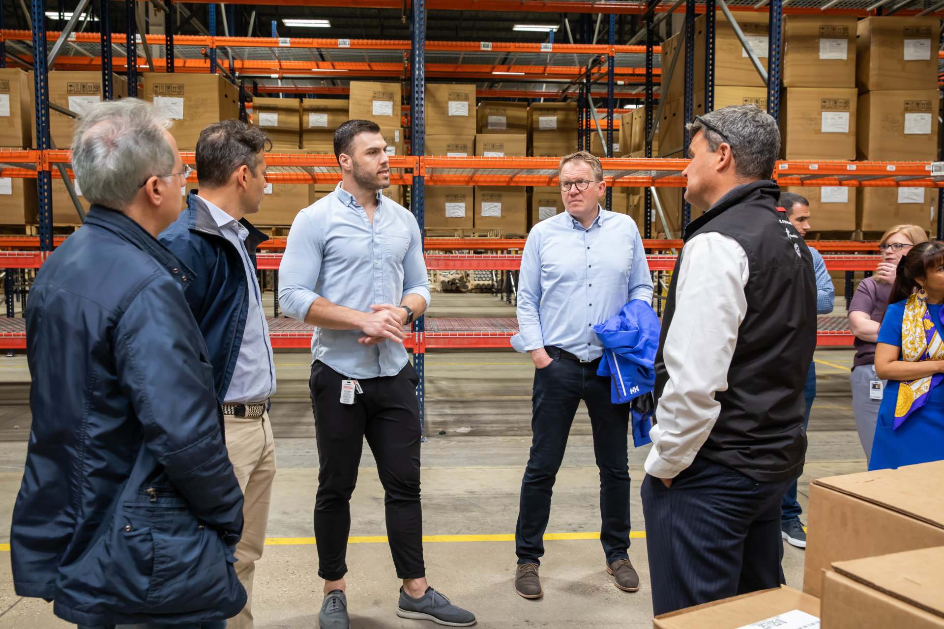 Lippert Warehouse Tour Red Carpet Roll-out Leadership